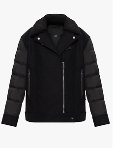 Add Quilted Sleeve Down Jacket