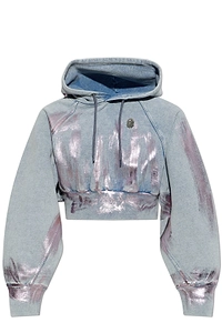 A Bathing Ape® Metallic Cropped Hoodie