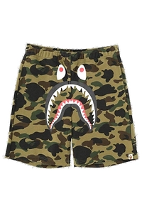 A Bathing Ape® Shark Printed Camo Shorts