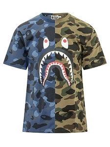 A Bathing Ape® Shark Split Camo T-Shirt