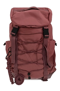 Adidas By Stella Mccartney Logo Patch Buckled Backpack