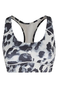 Adidas By Stella Mccartney Racerback Printed Performance Bra