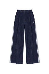 Adidas Originals Wide-Leg Stripe Jeans