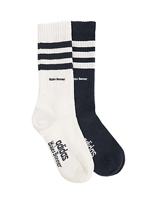 Adidas Originals X Wales Bonner 3-Striped Stretched Socks