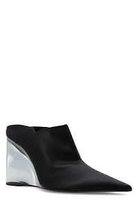 AlaÏA Invisible Sculpted Wedge Mules