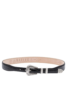 Adriano Meneghetti Embossed Buckle Belt