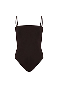 AlaÏA Square-Neck One-Piece Swimsuit