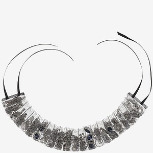 Alainpaul Mesh Rhinestone Choker Necklace