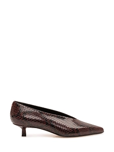 Aeyde Pointed-Toe Embossed Pumps