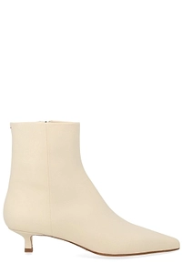 Aeyde Pointed Toe Zip-Up Ankle Boots