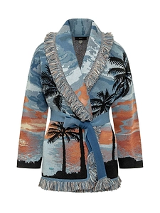 Alanui Hawaiian Sunset Belted Cardigan