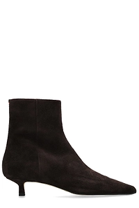 Sofie Suede Kitten-Heel Ankle Boots