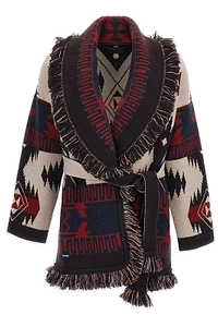 Alanui Icon Jacquard Fringed Cardigan