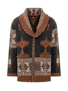 Alanui Icon Jacquard Fringe Cardigan