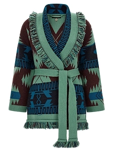 Alanui Icon Fringed Belted Cardigan