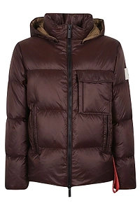 After Label Quilted Hooded Jacket