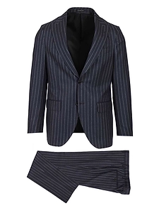 Pinstripe Single-Breasted Suit