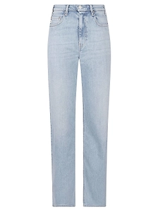 Ag Jeans High-Rise Straight-Leg Jeans