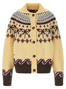 Alanui Sweet Winter Jacquard Cardigan