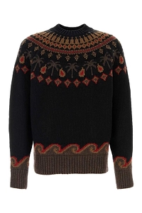 Alanui Sweet Winter Fair Isle Knitted Sweater