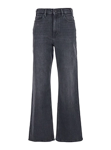 Ag Jeans Logo Patch Wide-Leg Jeans