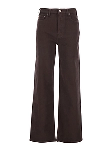 Ag Jeans Logo Patch Wide-Leg Jeans