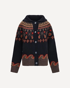Alanui Sweet Winter Patterned Cardigan