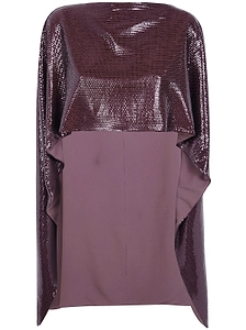 Alberta Ferretti All-Over Sequin Cape
