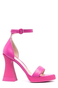 Janis Platform Ankle-Strap Heeled Sandals