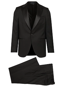 Satin-Lapel Tuxedo Suit