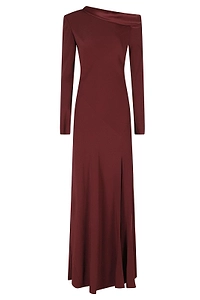 Alberta Ferretti One-Shoulder Long Dress