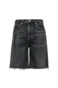 Agolde Anson Frayed Denim Shorts
