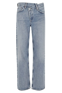 Agolde Criss Cross Straight-Leg Jeans