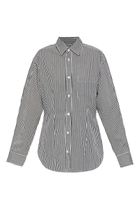 Agolde Cinch Striped Button-Up Shirt