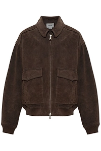 Emil Suede Bomber Jacket