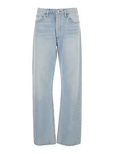 Agolde High-Rise Straight-Leg Jeans