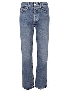 Agolde High-Rise Straight-Leg Jeans