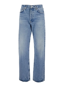 Agolde High-Rise Straight-Leg Jeans