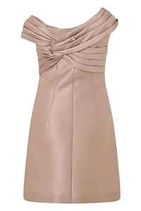 Alberta Ferretti Draped Asymmetric Mini Dress