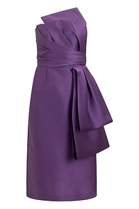 Alberta Ferretti Draped Bow Detail Dress