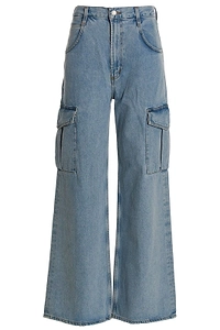 Agolde High Waisted Wide-Leg Jeans