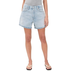 Agolde Leith Low-Rise Denim Shorts