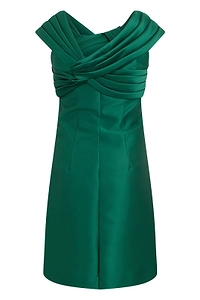 Alberta Ferretti Draped Neck A-Line Dress