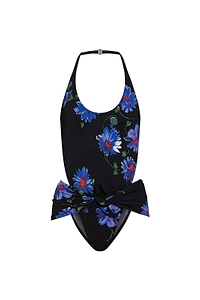 AlaÏA Cut-Out Floral One-Piece Swimsuit