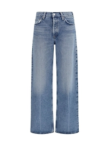 Agolde Pressed Crease Wide-Leg Jeans