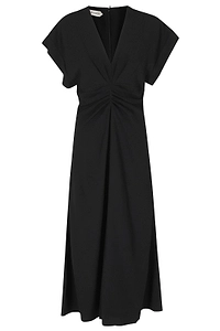 Alberta Ferretti Draped V-Neck Dress