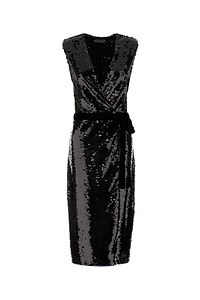 Alberta Ferretti Embellished Wrap Dress