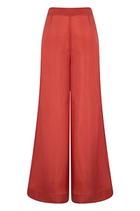 Alberta Ferretti High-Waist Wide-Leg Pants