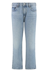 Agolde Valen Mid-Rise Straight Leg Jeans