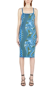 Ahluwalia Rumbidzai Pattern Intarsia-Knit Mini Dress